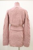 画像2: AND MARY / Snow knit set up Free ピンク H-25-10-15-026-0-OP-NS-ZH (2)