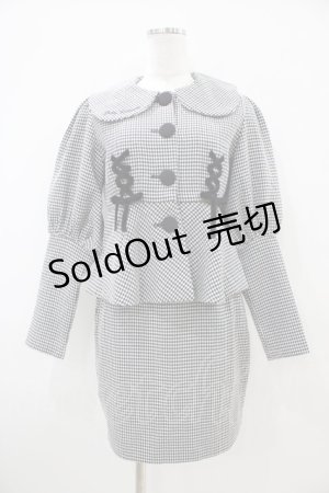 画像: pium / 千鳥格子セットアップ Free ブラック H-25-10-15-028-0-OP-NS-ZH