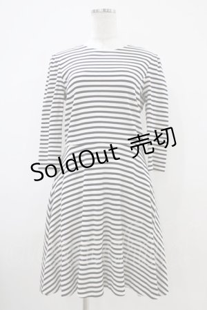 画像: Franche Lippee / ボーダーワンピース M オフ H-25-10-15-033-LO-OP-NS-ZH