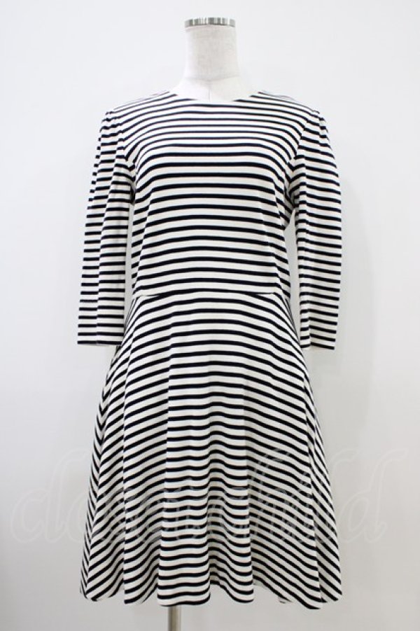 画像1: Franche Lippee / ボーダーワンピース M オフ H-25-10-15-033-LO-OP-NS-ZH (1)