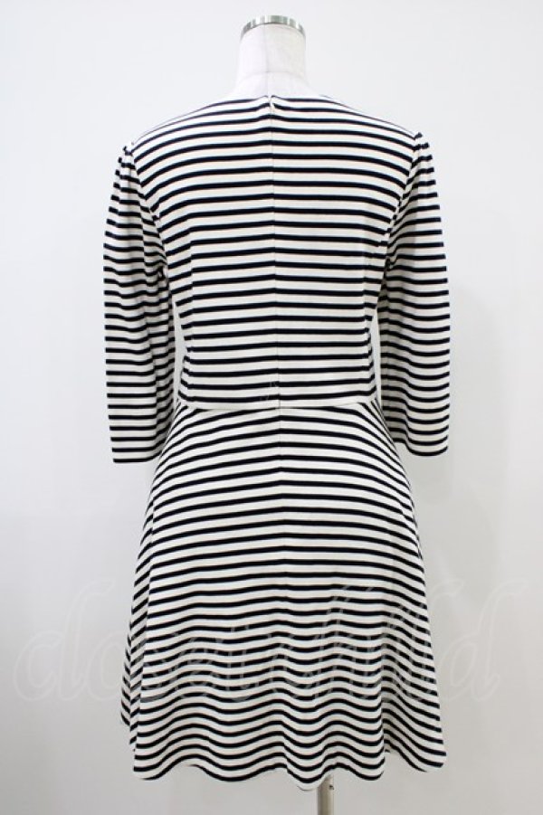 画像2: Franche Lippee / ボーダーワンピース M オフ H-25-10-15-033-LO-OP-NS-ZH (2)