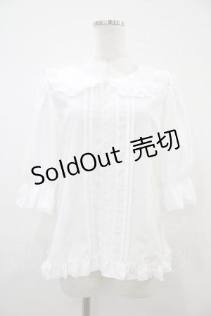 画像: heavenlygarden / サマーブラウス Free オフ H-25-10-16-053-0-BL-NS-ZH