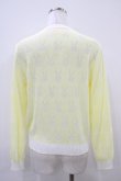 画像2: Nile Perch / うさぎ柄カーディガン Free イエロー H-25-10-16-057-LO-TO-NS-ZH (2)