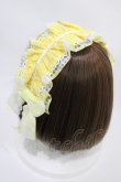 画像2: metamorphose / マーガレットギンガムクリップ付きヘッドドレス  イエロー H-25-10-16-007-ME-AC-NS-ZH (2)
