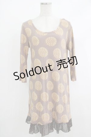 画像: Emily Temple cute / ビスケット水玉フリル付カットソーワンピース  チャ H-25-10-16-1026-ET-OP-KB-ZH