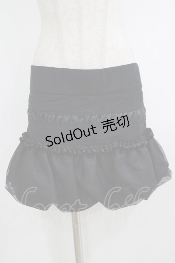 画像1: alice auaa / 裾チュールバルーンスカート 3（約9号） 黒 H-25-10-16-1034-AA-SK-KB-ZH (1)