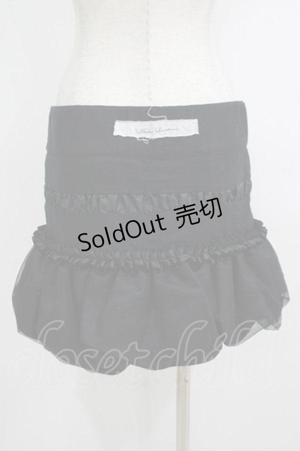 画像3: alice auaa / 裾チュールバルーンスカート 3（約9号） 黒 H-25-10-16-1034-AA-SK-KB-ZH (3)