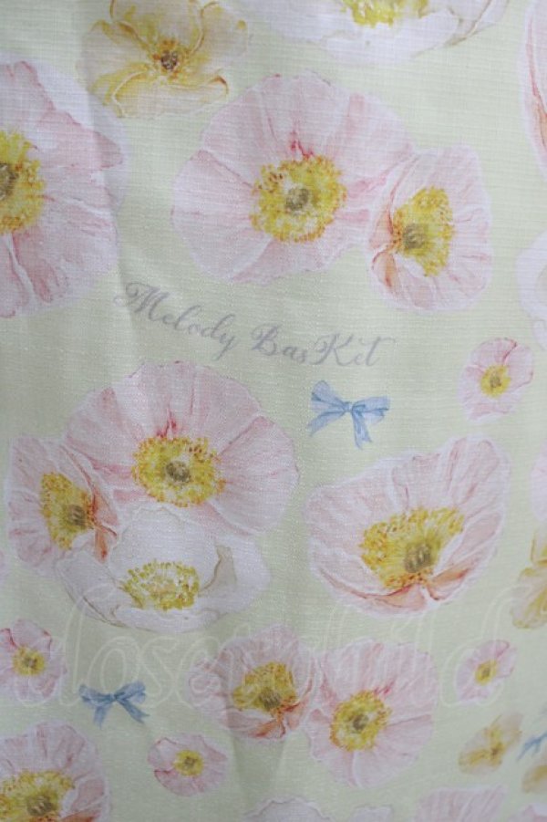 画像4: Melody BasKet / Blooming poppyフロントボタンワンピース M イエロー H-25-10-16-1004-LO-OP-KB-ZT076 (4)