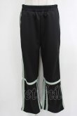 画像1: NieR Clothing / カラーラインジャージパンツ  黒 H-25-10-16-1038-PU-PA-KB-ZH (1)