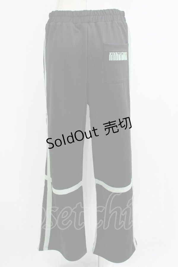 画像3: NieR Clothing / カラーラインジャージパンツ  黒 H-25-10-16-1038-PU-PA-KB-ZH (3)