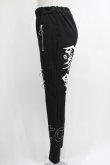 画像2: NieR Clothing / ZIPラインギャザーパンツ  黒 H-25-10-16-1039-PU-PA-KB-ZH (2)
