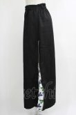 画像2: NieR Clothing / 2WAY SIDE ZIP WIDE PANTS  黒×白 H-25-10-16-1041-PU-PA-KB-ZH (2)