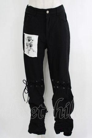画像: NieR Clothing / ギャザーパンツ  黒 H-25-10-16-1042-PU-PA-KB-ZH