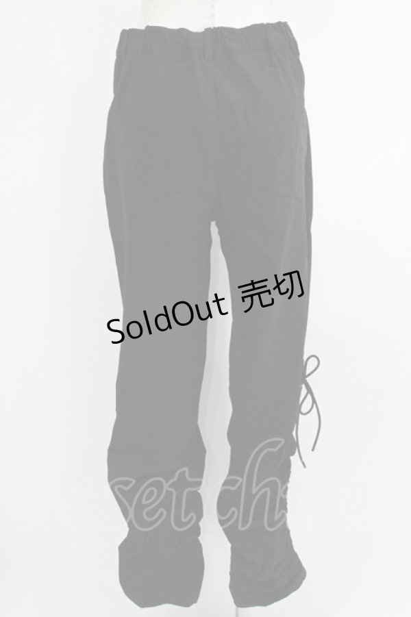 画像3: NieR Clothing / ギャザーパンツ  黒 H-25-10-16-1042-PU-PA-KB-ZH (3)