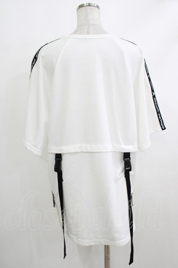 画像3: NieR Clothing / ZIP半袖カーディガン  白 H-25-10-16-1047-PU-TO-KB-ZT159 (3)