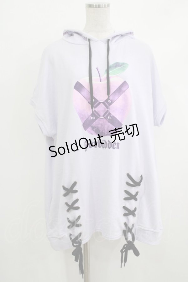 画像1: 【SALE】LISTEN FLAVOR / 禁断の果実レースアップビッグパーカーワンピ  LAVENDER H-25-10-16-1051-PU-OP-KB-ZT023 (1)