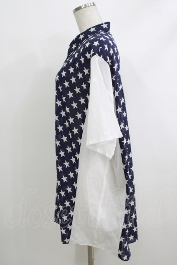 画像2: MILKBOY / STAR SHIRTS  ネイビー H-25-10-16-1058-MB-BL-NS-ZH (2)
