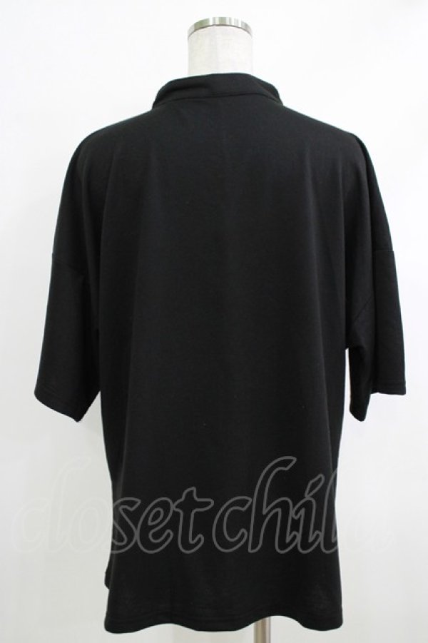 画像3: ACDC RAG / チャイナ半袖カットソー  クロ×赤 H-25-10-16-1064-PU-TO-KB-ZT136 (3)