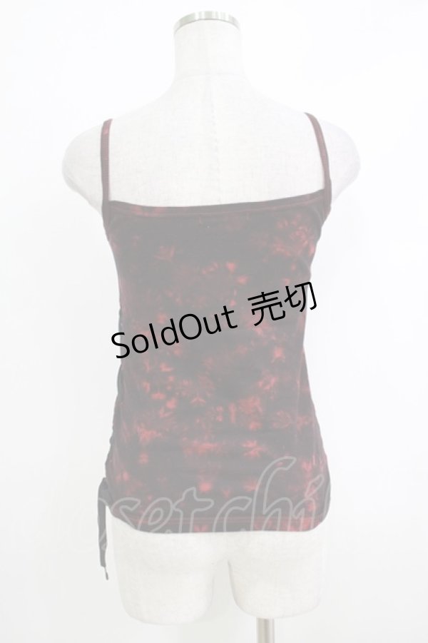 画像3: 【SALE】ALGONQUINS / 蝶プリントキャミソール  赤 H-25-10-16-1067-AL-TO-KB-ZT023 (3)