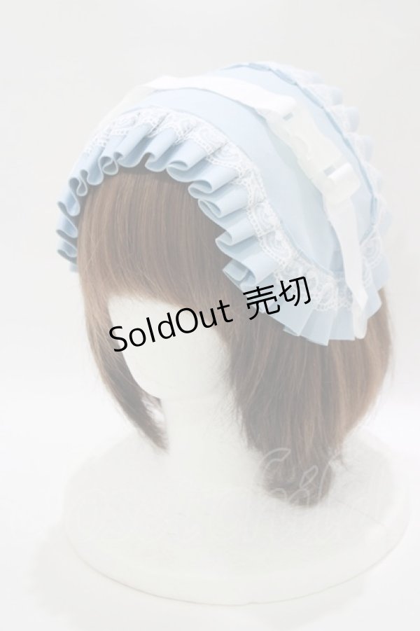 画像1: ACDC RAG / ジャージヘッドドレス  パステルブルー H-25-10-16-1077-PU-AC-KB-ZH (1)