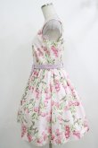 画像2: MILK / CHERRY gardenドレス  ベビーピンクベース H-25-10-16-1013-ML-OP-KB-ZH (2)