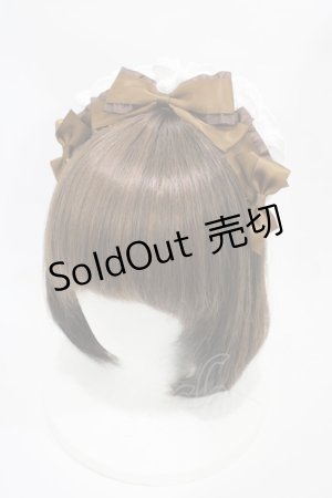 画像: DearMyLove / コットンレースメイドカチューシャ  チョコ H-25-10-16-009-EL-AC-NS-ZH