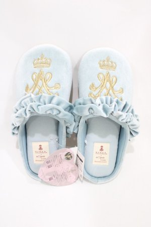 画像: m petit by misako / AMRSクラウンシシュウ 23〜25cm サックス H-25-10-16-002-LO-SH-NS-ZH