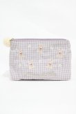 画像1: Maison de FLEUR / 《Easter》ラビット刺繍ポーチ  ピンク H-25-10-16-024-LO-ZA-NS-ZH (1)