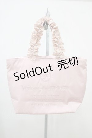 画像: Maison de FLEUR / 桜モチーフフリルハンドルトートプチバッグ  ピンク H-25-10-16-025-LO-BG-NS-ZH