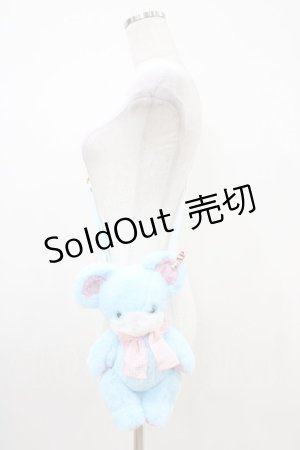 画像: Angelic Pretty / Toyboxはにかみベアーぬいぐるみポーチ  サックス H-25-10-16-028-AP-BG-NS-ZH