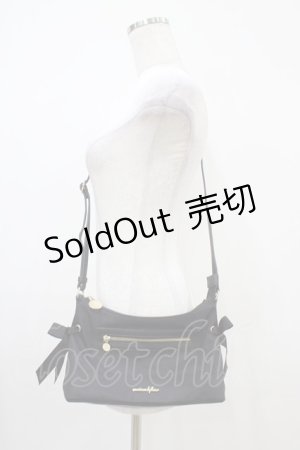 画像: Maison de FLEUR / ショルダーバッグ  ブラック H-25-10-16-029-LO-BG-NS-ZH