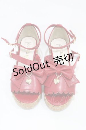 画像: Amavel / 2wayリボンクロスストラップサンダル M レッド H-25-10-16-004-CA-SH-NS-ZH