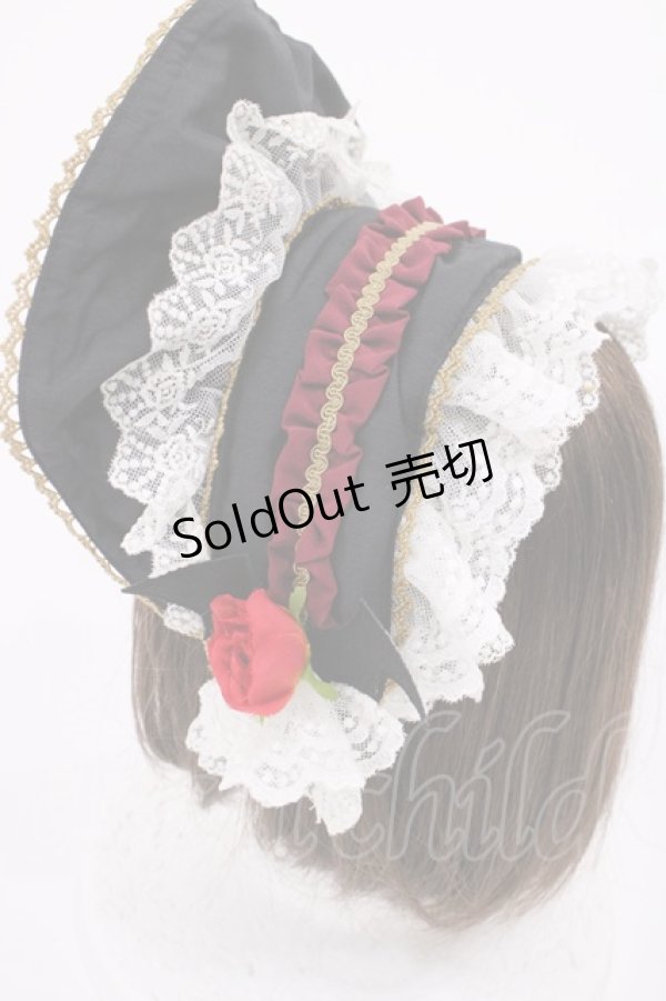 画像2: metamorphose / GRANBLUE FANTASYコラボ/ヴァンピィ ハーフボンネットカチューシャ  ブラック H-25-10-17-042-ME-AC-NS-ZH (2)