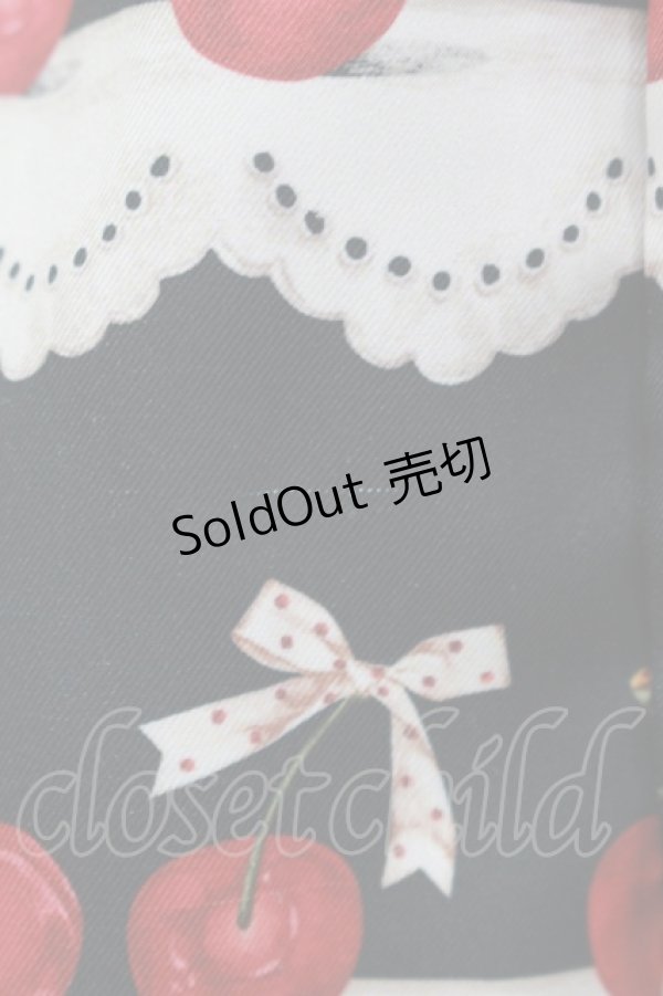 画像5: Shirley Temple / チェリースカラップレースプリントジャンパースカート FREE ブラック H-25-10-17-1026-ET-OP-KB-ZH (5)