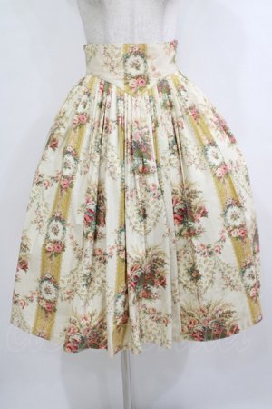 画像: EXCENTRIQUE / Flower basketスカート  アイボリー H-25-10-17-1028-EL-SK-KB-ZH