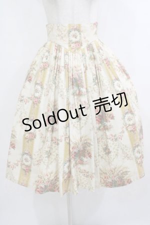 画像: EXCENTRIQUE / Flower basketスカート  アイボリー H-25-10-17-1028-EL-SK-KB-ZH