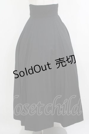 画像: BPN / バッスルロングスカート  黒 H-25-10-17-1029-GO-SK-KB-ZH