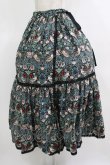 画像2: abilletage / Designer’s fabric seriesオーバースカート(イチゴ泥棒)  ブルーグリーン H-25-10-17-1030-GO-SK-KB-ZH (2)