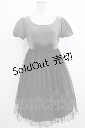 画像: Emily Temple cute / ドットチュール別珍ワンピース  グレー H-25-10-17-1033-ET-OP-KB-ZH