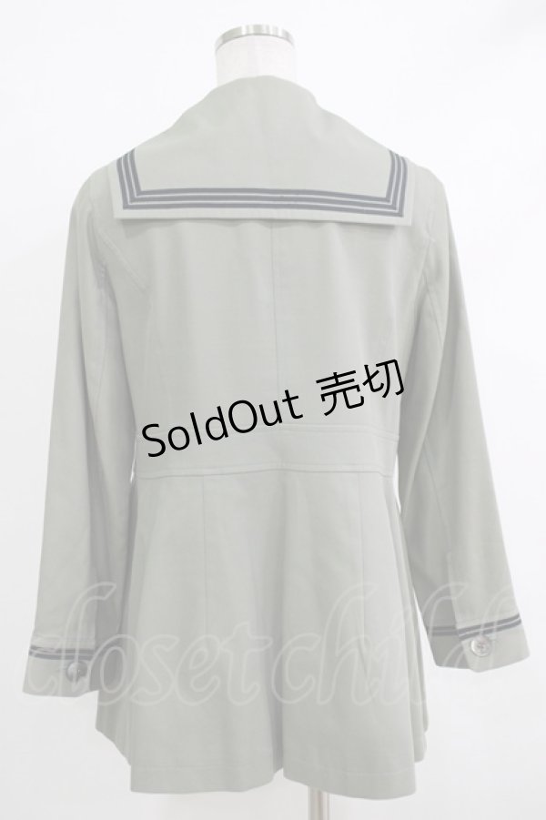 画像3: Jane Marple / コットンギャバジンのマリンコート  ミント H-25-10-17-1043-JM-CO-KB-ZH (3)