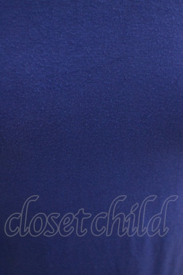 画像4: Ozz Croce / プリント刺繍カットソーワンピース  ブルー H-25-10-17-1044-OO-OP-KB-ZH (4)