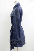 画像2: CuLLt / LEATHER JACKET ONEPIECE  ネイビー H-25-10-17-1053-PU-OP-KB-ZH (2)