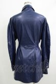 画像3: CuLLt / LEATHER JACKET ONEPIECE  ネイビー H-25-10-17-1053-PU-OP-KB-ZH (3)