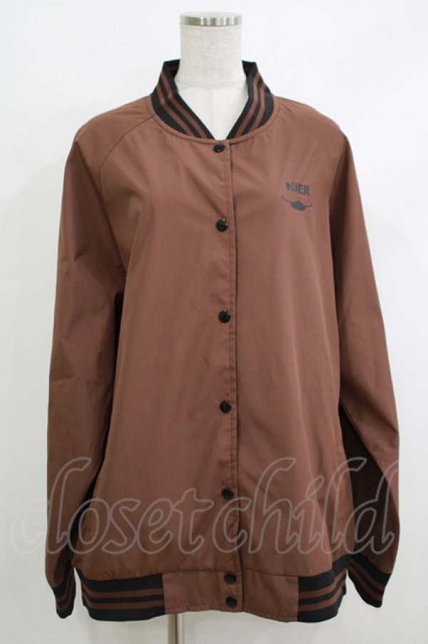 画像1: NieR Clothing / 内ポケット付きMILK CHOCOLATE BLOUSON 【ミケ】  茶 H-25-10-17-1055-PU-JA-KB-ZH (1)