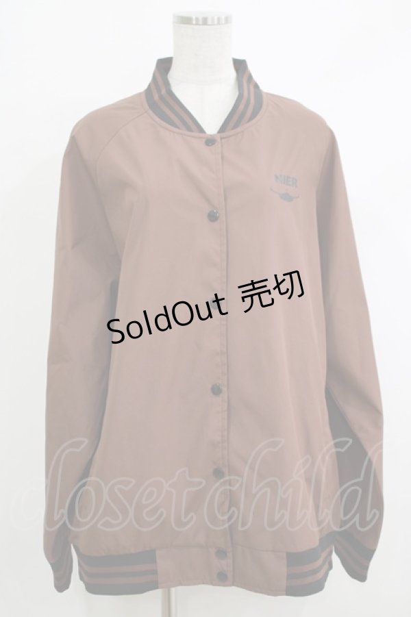 画像1: NieR CLOTHING / 内ポケット付きMILK CHOCOLATE BLOUSON 【ミケ】  茶 H-25-10-17-1055-PU-JA-KB-ZH (1)