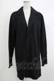 画像1: NieR Clothing / バックプリントロングカットジャケット  黒 H-25-10-17-1056-PU-JA-KB-ZH (1)