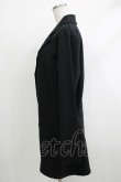 画像2: NieR Clothing / バックプリントロングカットジャケット  黒 H-25-10-17-1056-PU-JA-KB-ZH (2)