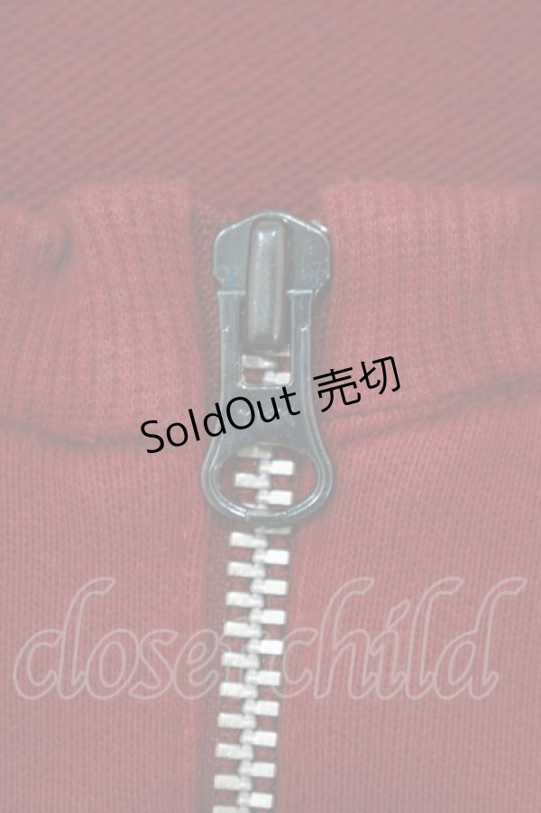 画像5: Jane Marple Dans Le Salon / ショートZIPカーデ  赤 H-25-10-17-1058-JM-TO-KB-ZH (5)