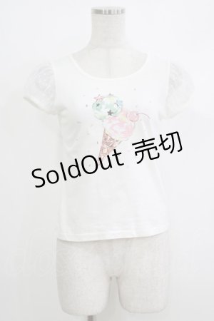 画像: MILK / ICE CREAM tops  ホワイト H-25-10-17-1059-ML-TO-KB-ZH