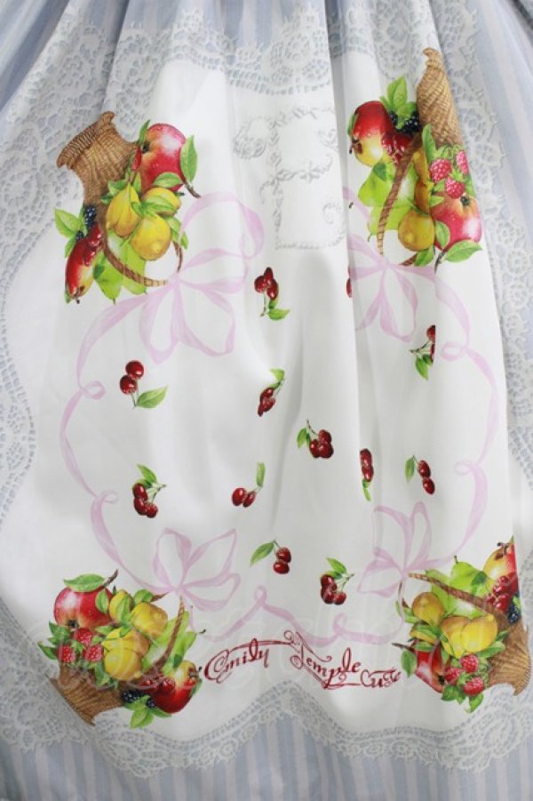 画像4: Emily Temple cute / Fruitバスケットノースリーブワンピース  グレー H-25-10-17-1006-ET-OP-KB-ZH (4)